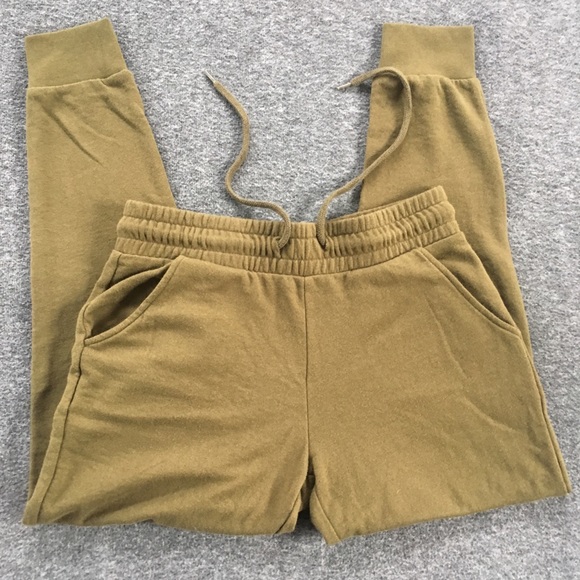 F21 green sweatpants, 60% cotton - Picture 2 of 4